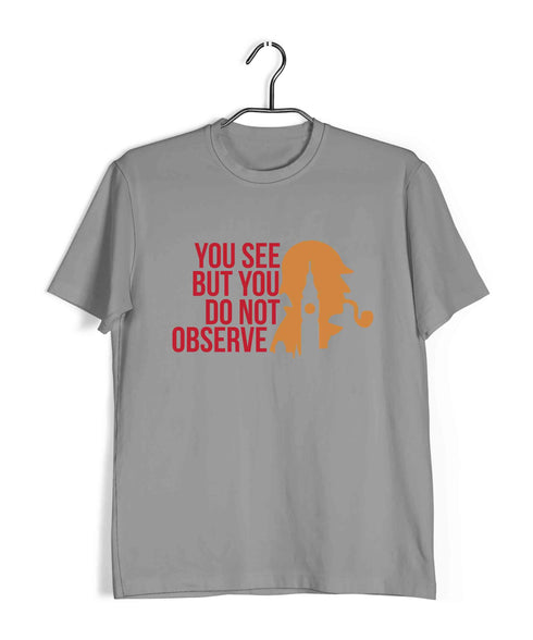 2 You see but do not observe TV Series Casual Graphic Printed T-Shirt for Men